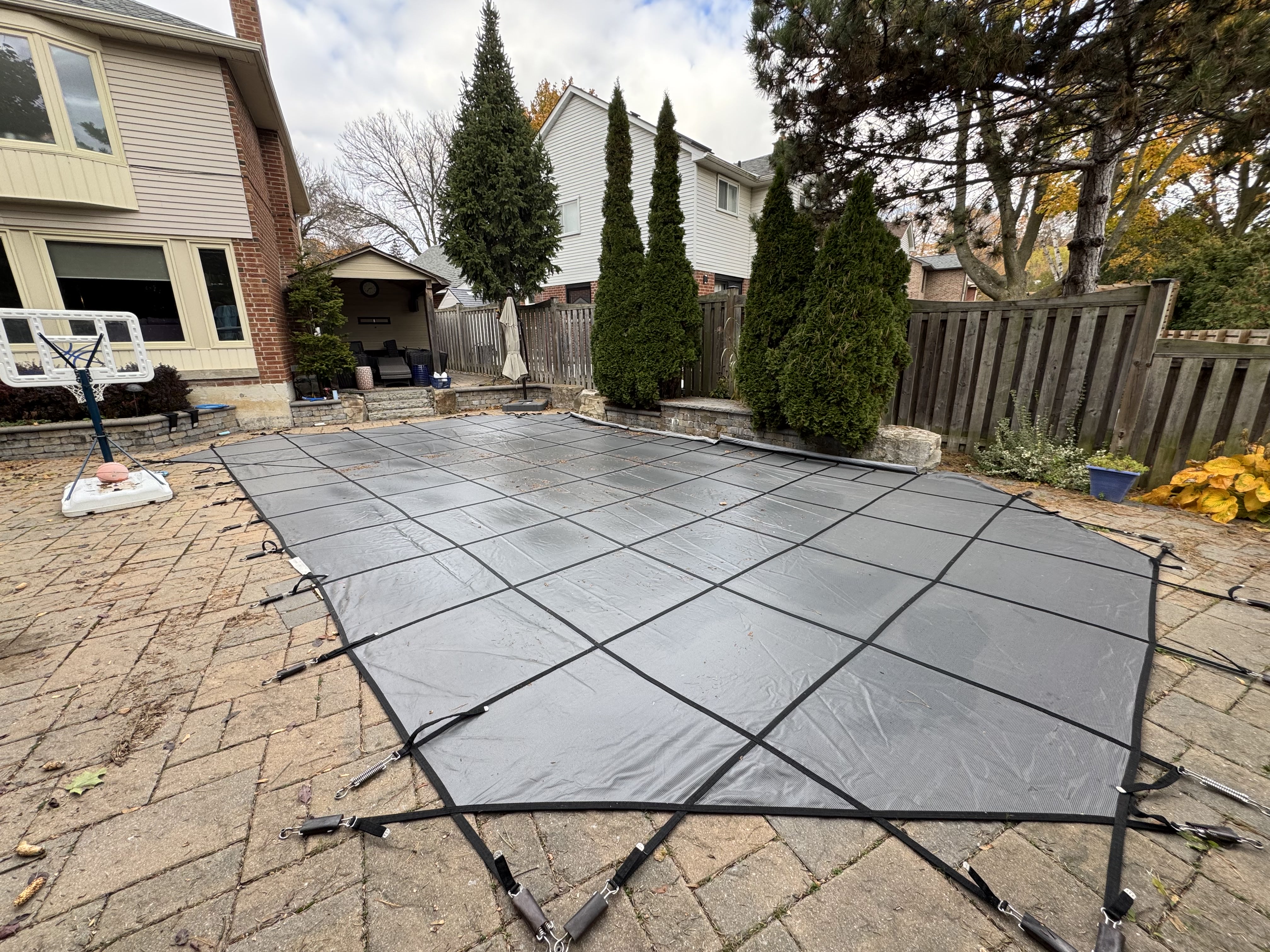 Pool maintenance work